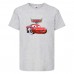 Футболка детская ТАЧКИ 009 (CARS) серая (CAR gry 009) 128 см