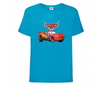 Футболка детская ТАЧКИ 008 (CARS) синяя (CAR blu 008) 98 см
