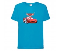 Футболка детская ТАЧКИ 009 (CARS) синяя (CAR blu 009) 98 см