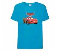 Футболка детская ТАЧКИ 0010 (CARS) синяя (CAR blu 0010) 98 см