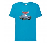 Футболка детская ТАЧКИ 0011 (CARS) синяя (CAR blu 0011) 98 см