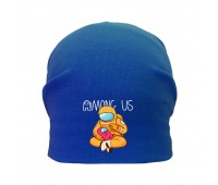 Шапка детская Амонг Ас синия (Among Us - 009) 54-56 см