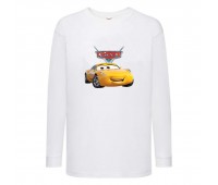 Лонгслив реглан ТАЧКИ 004 (CARS) белый (CRS wh 004) 104 см