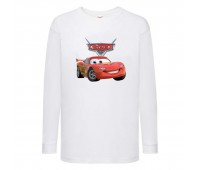 Лонгслив реглан ТАЧКИ 0010 (CARS) белый (CRS wh 0010) 104 см
