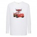 Лонгслив реглан ТАЧКИ 0010 (CARS) белый (CRS wh 0010) 104 см