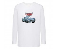 Лонгслив реглан ТАЧКИ 0011 (CARS) белый (CRS wh 0011) 104 см
