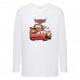 Лонгслив реглан ТАЧКИ 0012 (CARS) белый (CRS wh 0012) 104 см