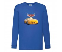 Лонгслив реглан ТАЧКИ 004 (CARS) синий (CRS blu 004) 104 см