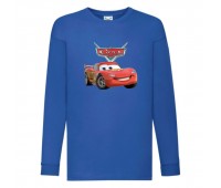 Лонгслив реглан ТАЧКИ 0010 (CARS) синий (CRS blu 0010) 104 см
