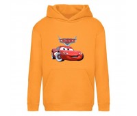 Худи детская ТАЧКИ 009 (CARS) оранжевый (CRS orn 009) 116 см
