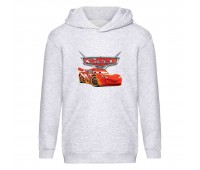 Худи детская ТАЧКИ 002 (CARS) серый (CRS gry 002) 116 см