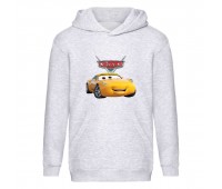 Худи детская ТАЧКИ 004 (CARS) серый (CRS gry 004) 116 см