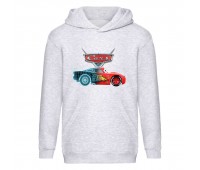 Худи детская ТАЧКИ 006 (CARS) серый (CRS gry 006) 116 см