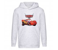 Худи детская ТАЧКИ 008 (CARS) серый (CRS gry 008) 116 см