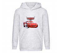 Худи детская ТАЧКИ 009 (CARS) серый (CRS gry 009) 116 см