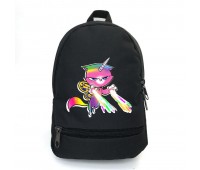 Рюкзак детский Радужно бабочково единорожная кошка Cappuccino Toys (Rainbow Butterfly Unicorn Kitty-002) черный