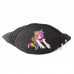 Сумка Бананка на пояс Радужно бабочково единорожная кошка Cappuccino Toys (Rainbow Butterfly Unicorn Kitty-002) черный