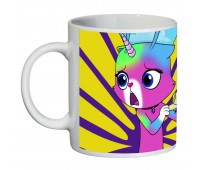 Кружка Радужно бабочково единорожная кошка SuperCup (чашка-SC-Rainbow Butterfly Unicorn Kitty-002)