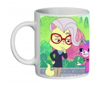 Кружка Радужно бабочково единорожная кошка SuperCup (чашка-SC-Rainbow Butterfly Unicorn Kitty-006)