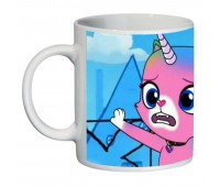 Кружка Радужно бабочково единорожная кошка SuperCup (чашка-SC-Rainbow Butterfly Unicorn Kitty-0013)