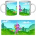 Кружка Радужно бабочково единорожная кошка SuperCup (чашка-SC-Rainbow Butterfly Unicorn Kitty-0012)