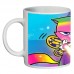 Кружка Радужно бабочково единорожная кошка SuperCup (чашка-SC-Rainbow Butterfly Unicorn Kitty-0011)