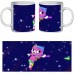 Кружка Радужно бабочково единорожная кошка SuperCup (чашка-SC-Rainbow Butterfly Unicorn Kitty-0019)