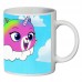 Кружка Радужно бабочково единорожная кошка SuperCup (чашка-SC-Rainbow Butterfly Unicorn Kitty-0017)