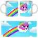 Кружка Радужно бабочково единорожная кошка SuperCup (чашка-SC-Rainbow Butterfly Unicorn Kitty-0017)