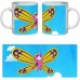 Кружка Радужно бабочково единорожная кошка SuperCup (чашка-SC-Rainbow Butterfly Unicorn Kitty-0015)