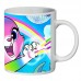 Кружка Радужно бабочково единорожная кошка SuperCup (чашка-SC-Rainbow Butterfly Unicorn Kitty-0014)