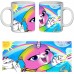 Кружка Радужно бабочково единорожная кошка SuperCup (чашка-SC-Rainbow Butterfly Unicorn Kitty-0014)