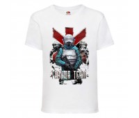 Футболка детская Кибер Панк 007 (Cyber Punk) белая (CPK wh 007) 140 см