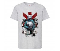 Футболка детская Кибер Панк 007 (Cyber Punk) серая (CPK gry 007) 140 см