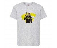 Футболка детская Кибер Панк 0012 (Cyber Punk) серая (CPK gry 0012) 140 см