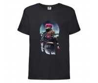 Футболка детская Кибер Панк 003 (Cyber Punk) черная (CPK blc 003) 140 см