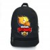 Рюкзак BIG Бравл Старс Ворон Золотой School Bag (BS -019) черный (43 х 30 х 17 см)