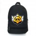 Рюкзак BIG Бравл Старс Лого School Bag (BS -023) черный (43 х 30 х 17 см)