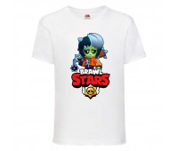 Футболка детская Brawl Stars Bibi Zombie (Бравл Старс Биби Зомби) белая 104 см Футболка детская Brawl Stars Bibi Zombie (Бравл Старс Биби Зомби) белая 104 см