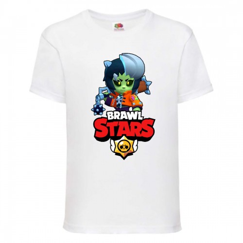 Футболка детская Brawl Stars Bibi Zombie (Бравл Старс Биби Зомби) белая 152 см Футболка детская Brawl Stars Bibi Zombie (Бравл Старс Биби Зомби) белая 152 см