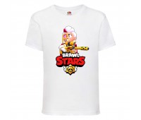 Футболка детская Brawl Stars Belle Gold (Бравл Старс Бэлль Золотая) белая 104 см Футболка детская Brawl Stars Belle Gold (Бравл Старс Бэлль Золотая) белая 104 см