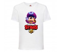 Футболка детская Brawl Stars Colonel Ruffs (Бравл Старс Генерал Гавс) белая 104 см Футболка детская Brawl Stars Colonel Ruffs (Бравл Старс Генерал Гавс) белая 104 см