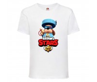 Футболка детская Brawl Stars Colonel Ruffs 70 lvl (Бравл Старс Генерал Гавс 70 ур) белая 104 см Футболка детская Brawl Stars Colonel Ruffs 70 lvl (Бравл Старс Генерал Гавс 70 ур) белая 104 см