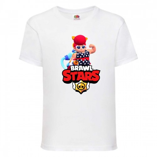 Футболка детская Brawl Stars Pam Beach (Бравл Старс Пэм Пляжная) белая 152 см Футболка детская Brawl Stars Pam Beach (Бравл Старс Пэм Пляжная) белая 152 см