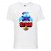 Футболка детская Brawl Stars Squeak (Бравл Старс Скуик) белая 152 см