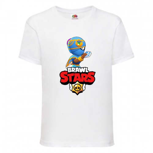 Футболка детская Brawl Stars Tara Indigo (Бравл Старс Тара Индиго) белая 116 см Футболка детская Brawl Stars Tara Indigo (Бравл Старс Тара Индиго) белая 116 см