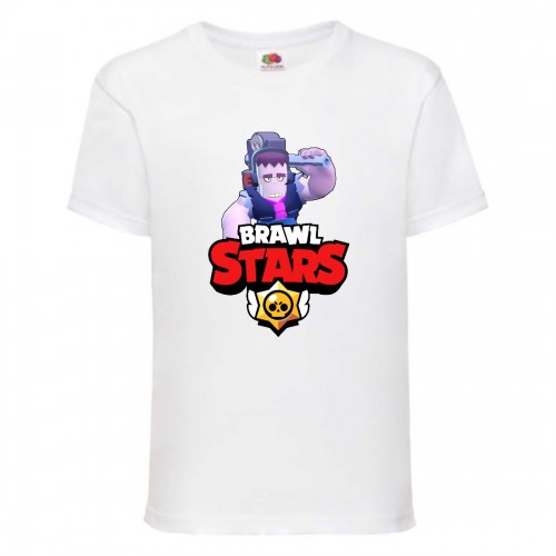 Футболка детская Brawl Stars Frank (Бравл Старс Фрэнк) белая 152 см Футболка детская Brawl Stars Frank (Бравл Старс Фрэнк) белая 152 см