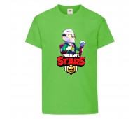 Футболка детская Brawl Stars Bayron (Бравл Старс Байрон) светлозеленая 104 см Футболка детская Brawl Stars Bayron (Бравл Старс Байрон) светлозеленая 104 см