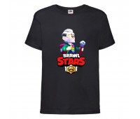 Футболка детская Brawl Stars Bayron (Бравл Старс Байрон) черная 104 см Футболка детская Brawl Stars Bayron (Бравл Старс Байрон) черная 104 см