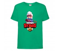 Футболка детская Brawl Stars Belle (Бравл Старс Бэлль) зеленая 104 см Футболка детская Brawl Stars Belle (Бравл Старс Бэлль) зеленая 104 см
